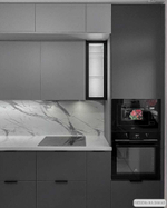 Кухня с антресолями