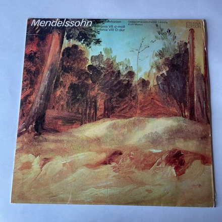 Винтажная виниловая пластинка LP Mendelssohn Мендельсон, Gewandhausorchester Leipzig, Kurt Masur, Jugendsinfonien (Sinfonia VII D-moll / Sinfonia VIII D-dur) (ГДР 1972)