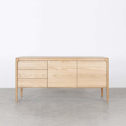 Тумба из массива и шпона дуба - 3 отсека - ZIGGY