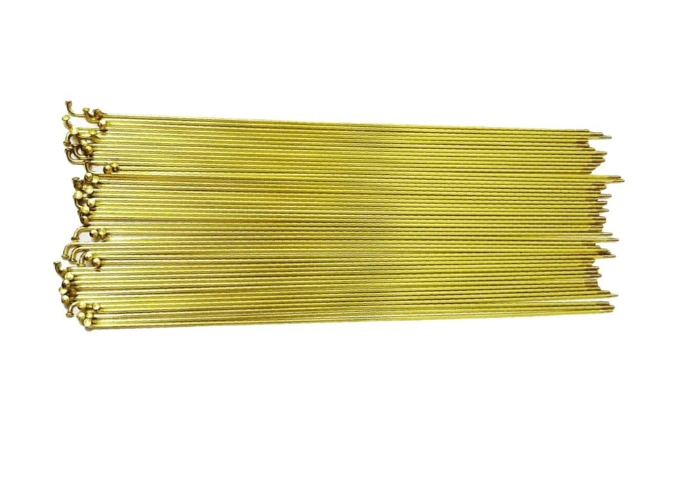 Спица 274 мм x 14G , витая, с ниппелем, стальная, черная