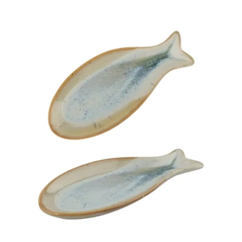 Блюдо для подачи 15,6*6,6 см h1,5 см Fish Pearl Blue Frutti di Mare P.L. [1]