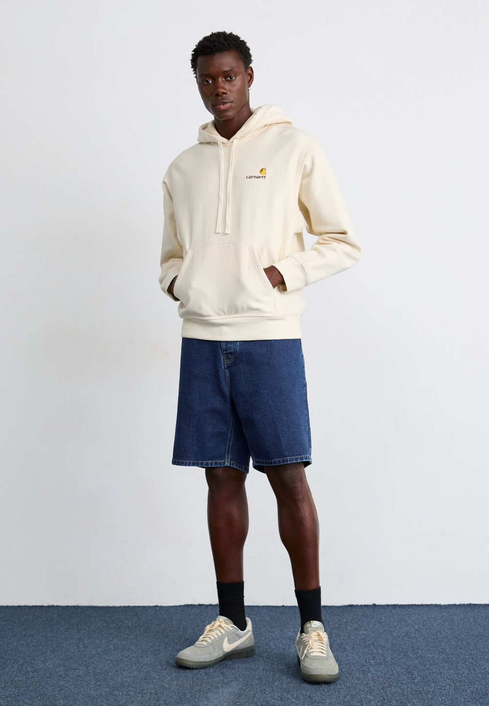 Carhartt WIP Толстовка с капюшоном - естественный/молоко