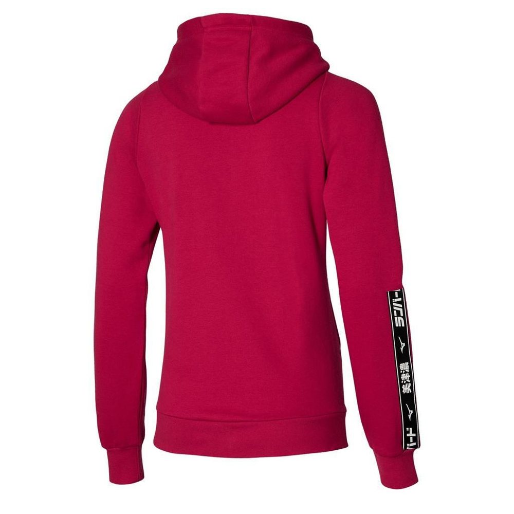 Mizuno Katakana Sweat Jacket Lady K2GC1803 persian red