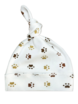 Шапочка Узелок Разноцветные Следы RinaAmari