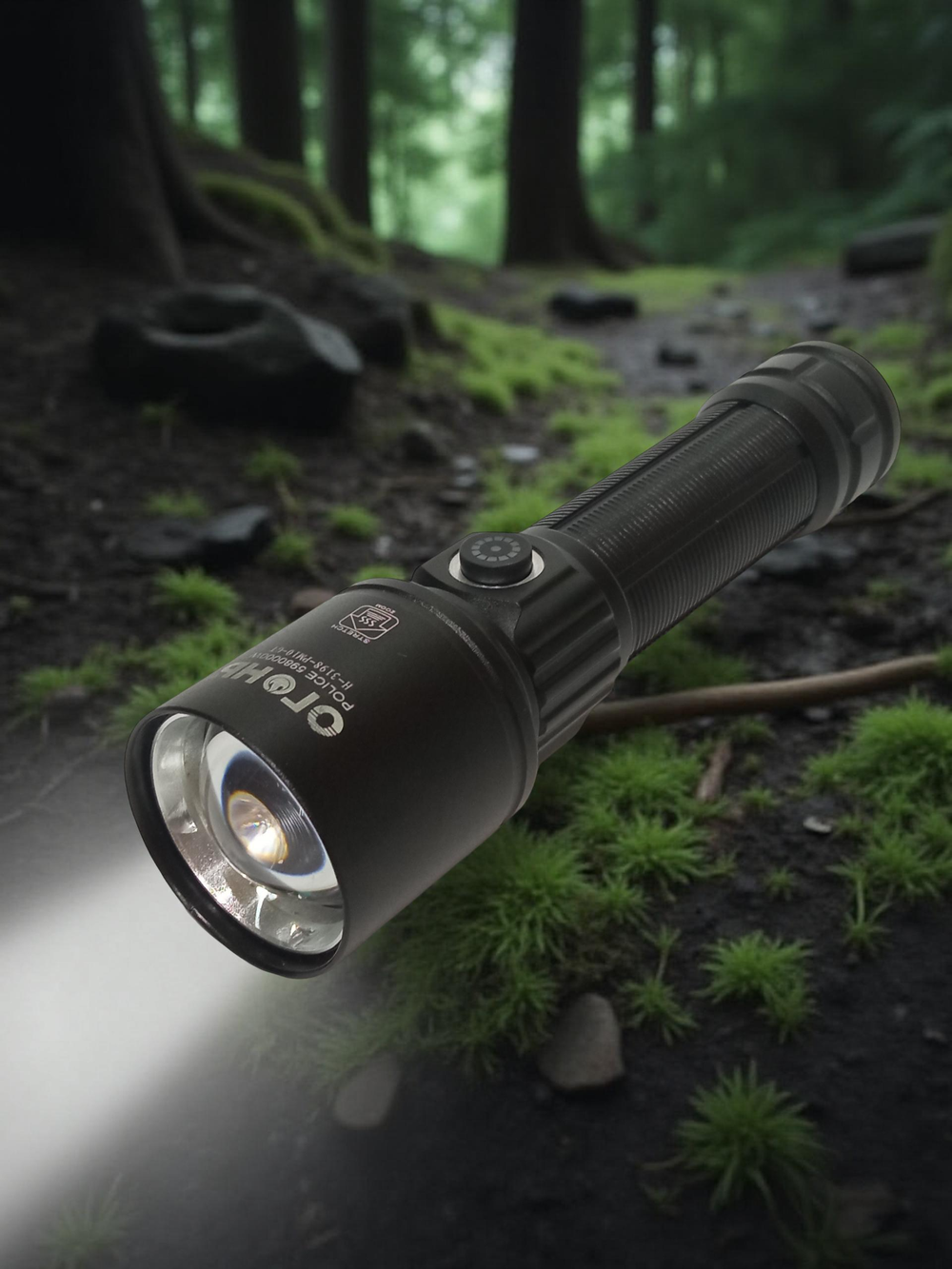 Фонарь ручной, яркий Type-c+Charging bank Огонь MJ619