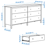 Комод - IKEA NORDLI/НОРДЛИ ИКЕА, 44х83х172 см, белый