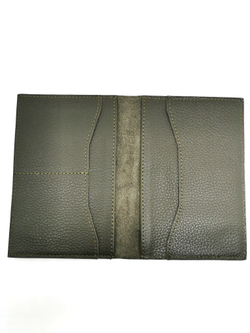 Обложка для паспорта с карманами «Классика». Цвет зелёный