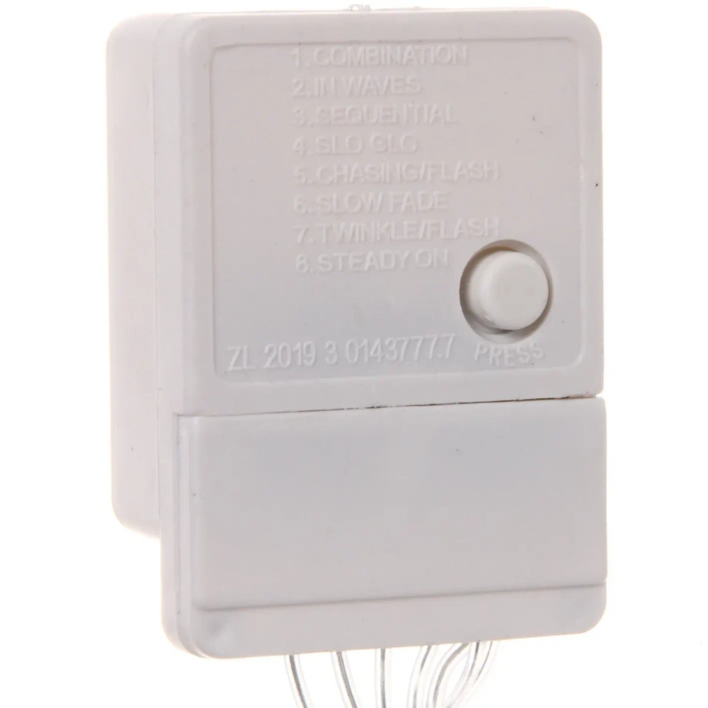 Гирлянда для дома «Bright light» 9,5м 100 ламп LED прозрач.пров.,8 реж, IP-20, Фиолетовый (возможность соединения)