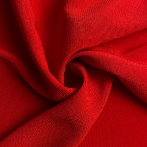 Шифон стрейч ш150см 95%пэ 5%спандекс, цвет красный