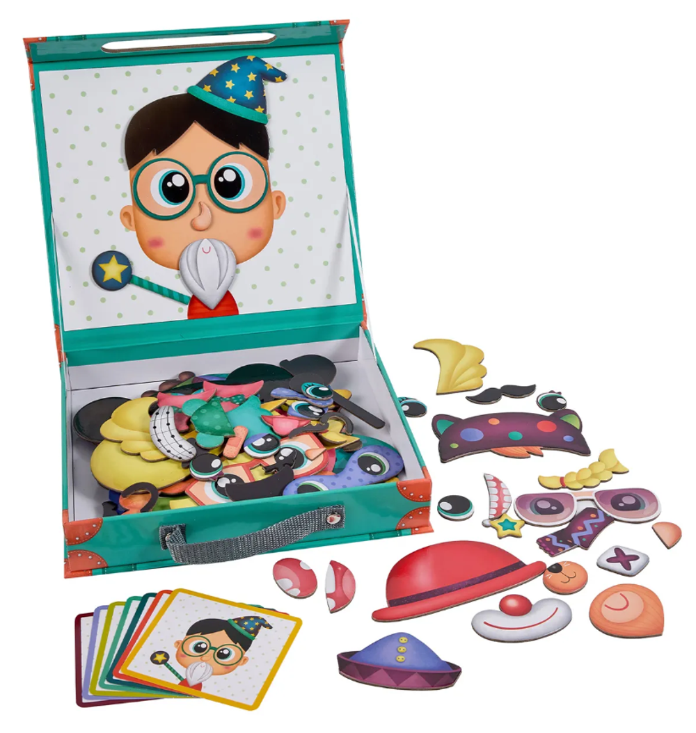 Детская головоломка "Магия магнитов", пазл "Смешное лицо"