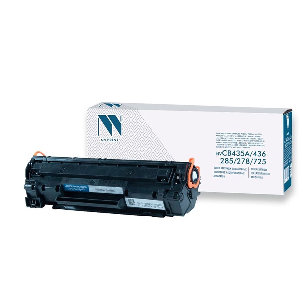 Картридж NVP NV-CB435A/CB436A/CE285A/CE278A/NV-725 универсальный для HP, Canon (2000k)