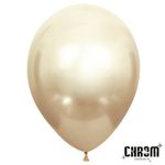 Шар (12''/30 см) Белое золото, хром, 50 шт.