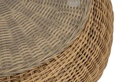 "Барселона" журнальный столик из искусственного ротанга, цвет соломенный