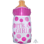 Шар Фольгированный Бутылочка IT'S A GIRL (Розовый)