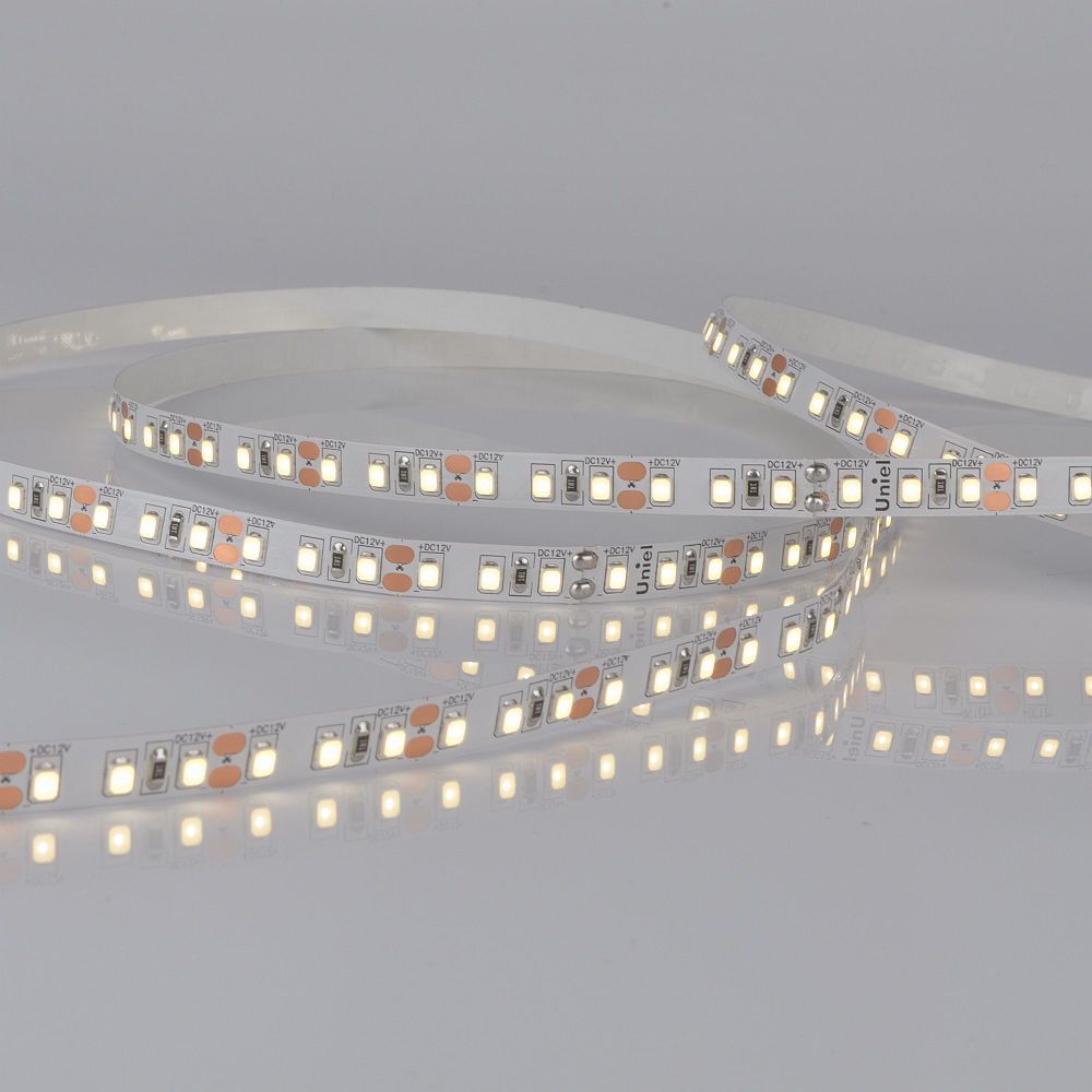 ULS-M13-2835-120LED-m-8mm-IP20-DC12V-9.6W-m-5M-4000K PROFI Гибкая светодиодная лента на самоклеящейся основе. Катушка 5м. в герметичной упаковке. Белый свет4000К. ТМ Uniel.