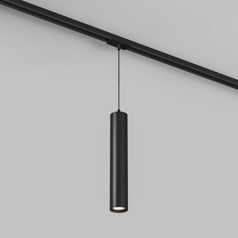 DK6210-BK Трековый светильник IP 20, 15 Вт, GU10, черный, алюминий