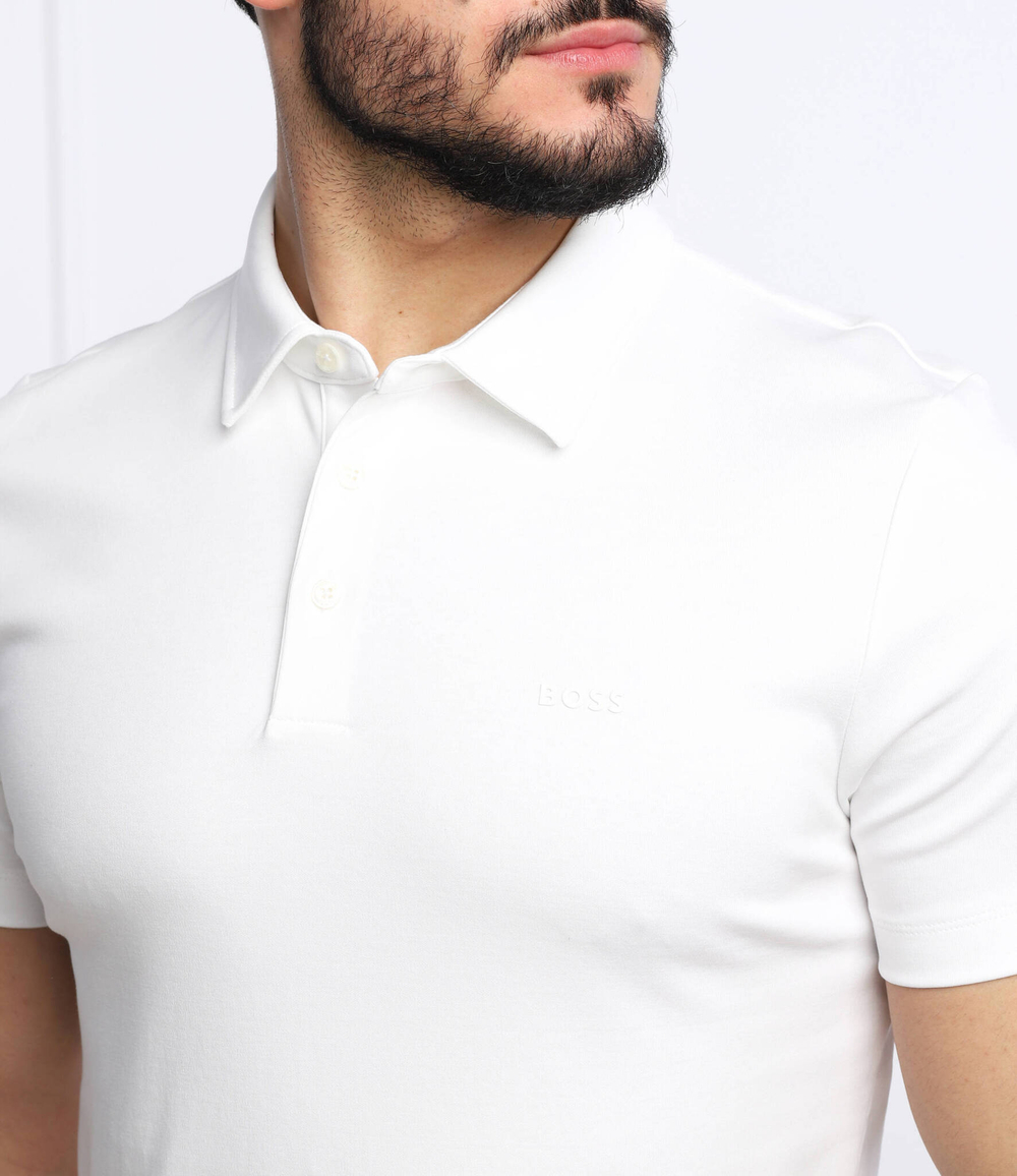 Поло Palosh 30 BOSS BLACK - белый(50471335)