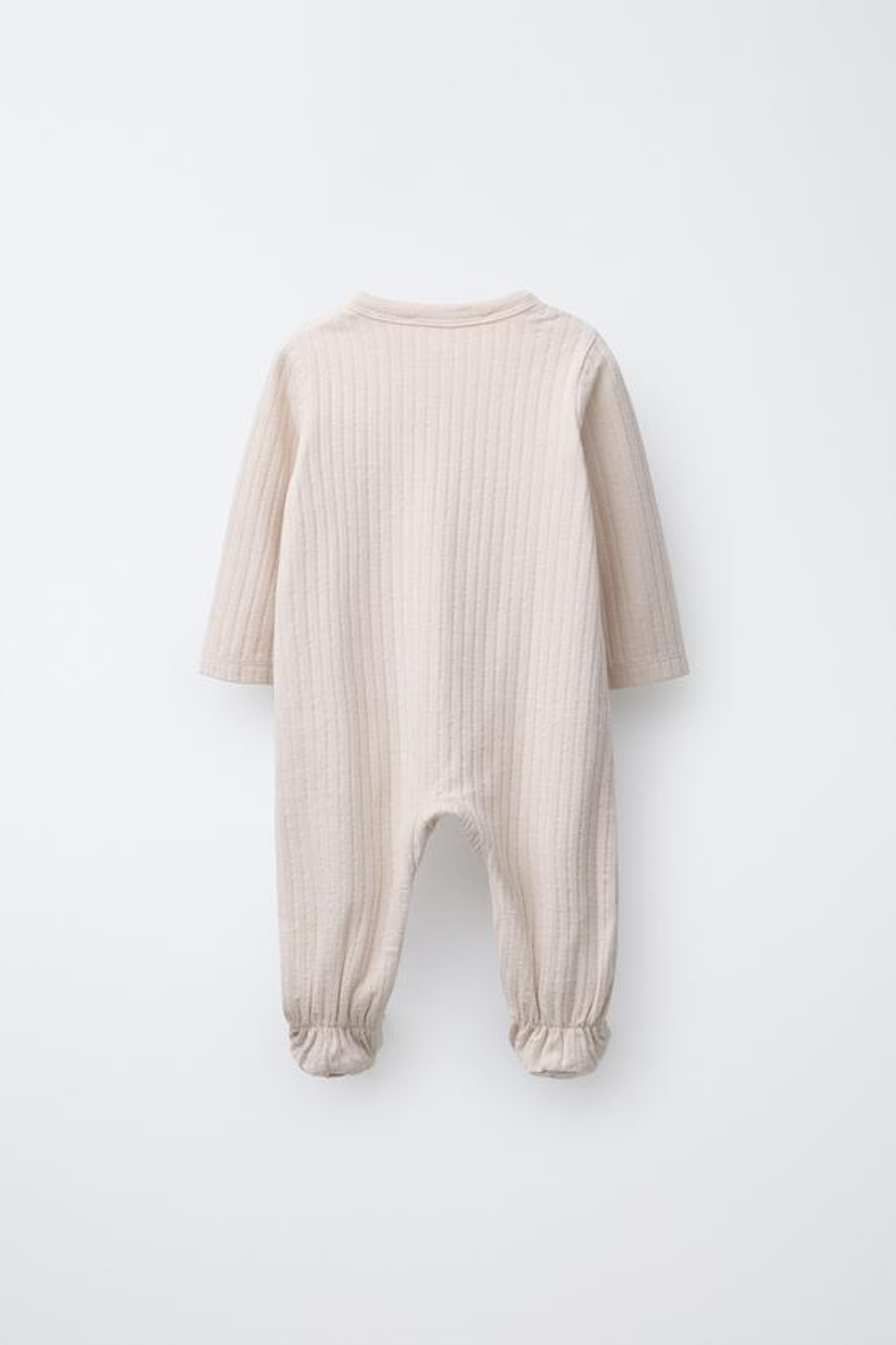 ZARA КОМБИНЕЗОН ПРЯМОГО КРОЯ, СВЕТЛО-БЕЖЕВЫЙ