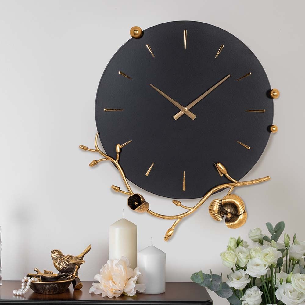 Часы настенные Орхидея Виви Найт Амбер