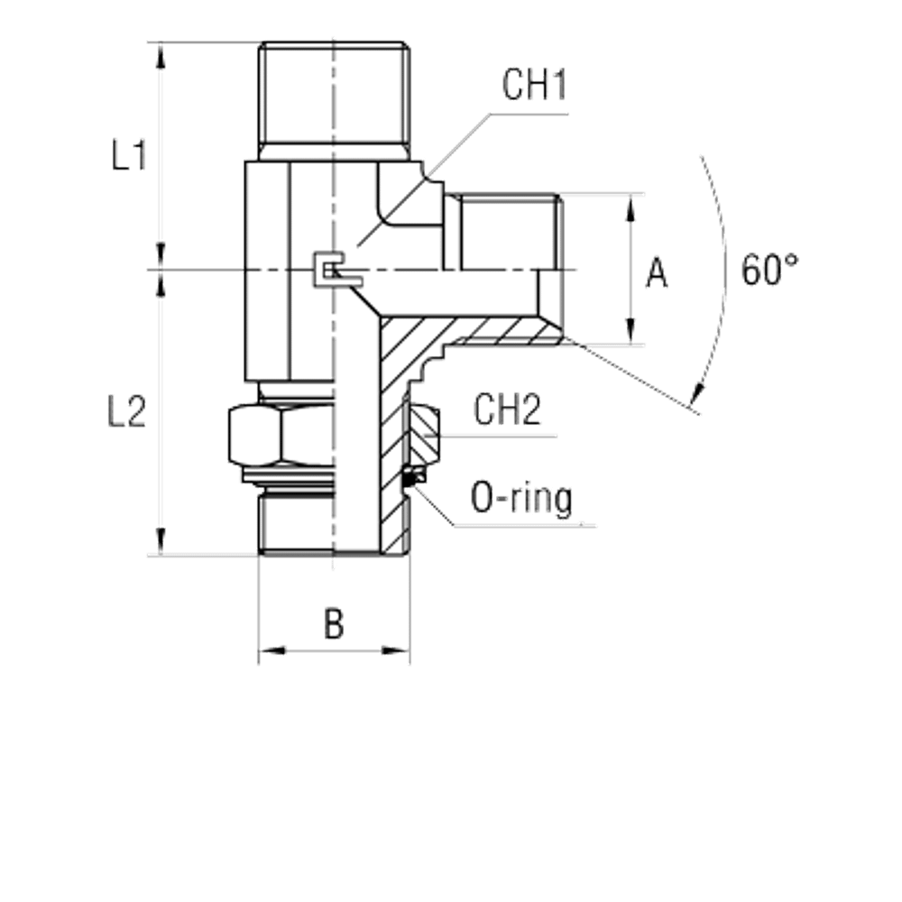 Штуцер FRGL BSP 3/8 - BSP 1/4