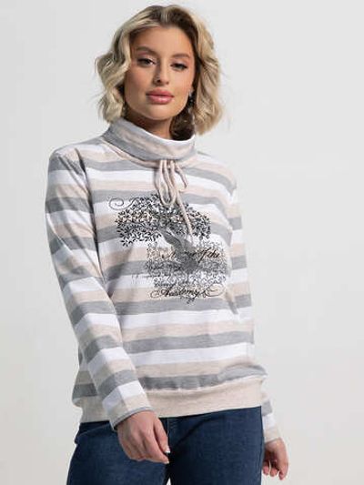 Джемпер Джонэт (бело-серая) Б15133-18М LT Collection