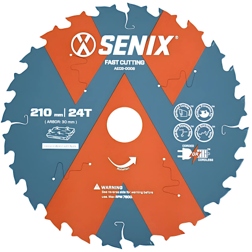 Диск пильный SENIX 210х30мм 24Т по дереву   AECS-0008