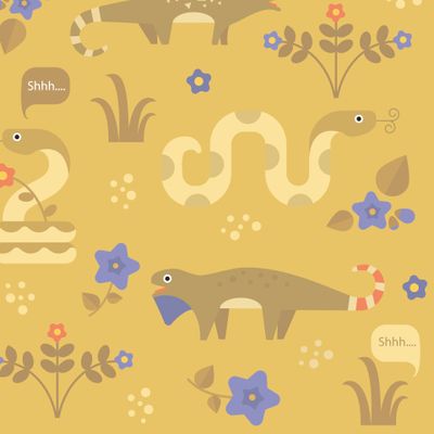 ящерицы и змейки