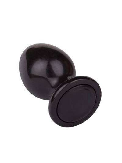 Черный анальный плаг Glide L - 11,7 см. (Цвет: черный)