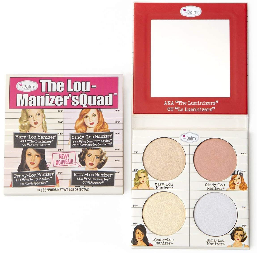 theBalm The Lou Manizer sQuad палетка хайлайтеров