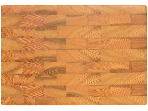 Торцевая разделочная доска 30x20x3 см. лиственница, арт. 062-1 уцененная-1