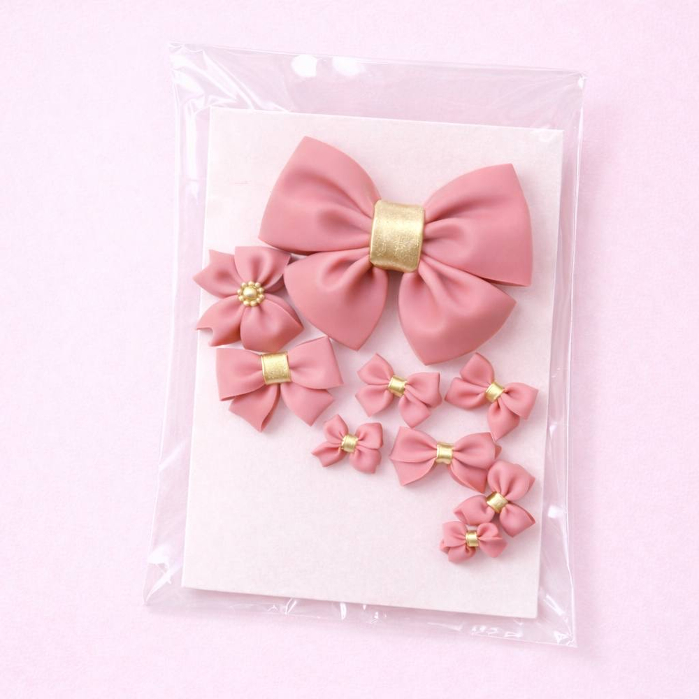 Бантики ассорти из шоколадной глазури (9 шт)