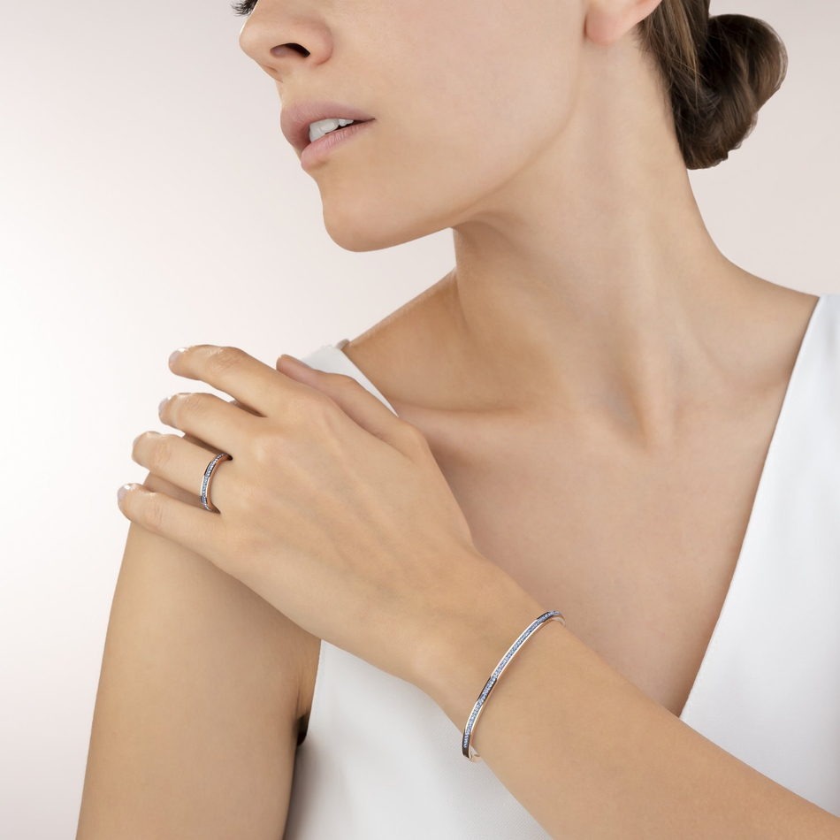 Кольцо Coeur de Lion Light Blue 0229/40-0720 54 цвет синий, золотой