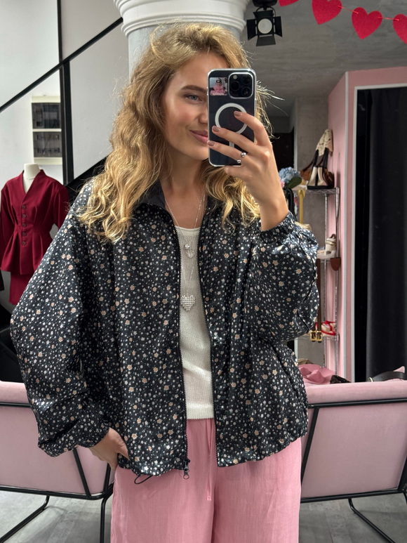 Куртка-дождевик Floral Black