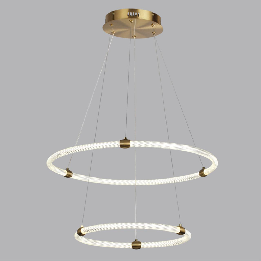 8010/50L LEDIO LN25 000 золото/прозрачный, металл/акрилл Подвесной светильник LED 50W 220V 4000K TWINKLE