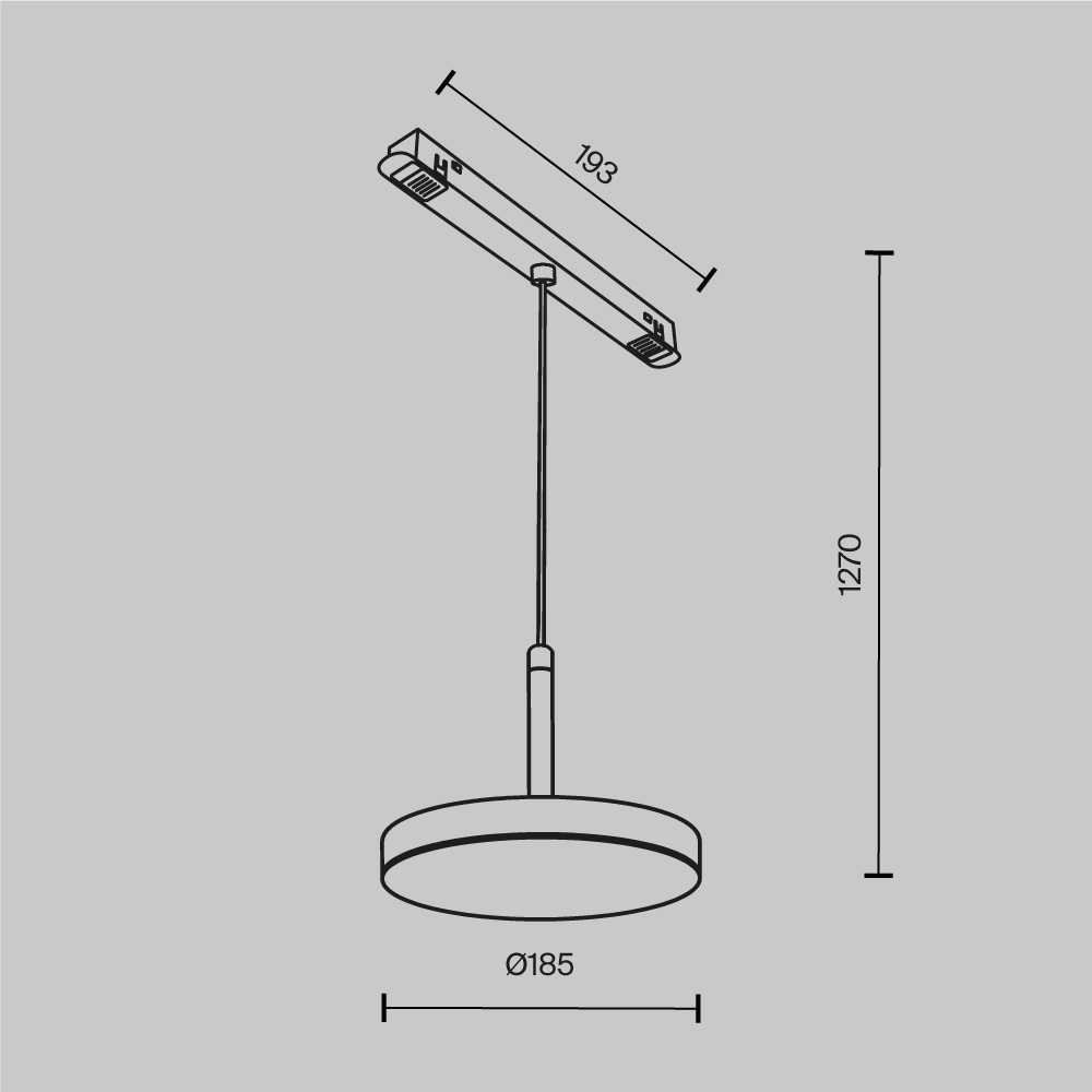 Трековый светильник Technical TR123-2-15W3K-B