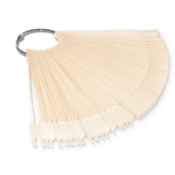 Палетка для лака (веер) матовая на кольце, 50 штук, форма квадрат