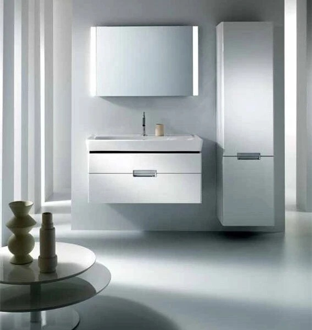 Зеркало Jacob Delafon Reve 100x65 с флуоресцентными светильниками (2 лампы) и ИК выключателем 80х65см. EB576-NF