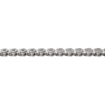 Цепь HL1 Wide Silver 1/2"х1/8" 100зв. 9,4мм singlespeed повыш. прочности (до 1050кг) в пластик. коробке 1скор./BMX серебро KMC