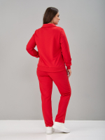 Костюм с брюками КБфп-584/красный-н