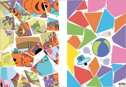 На море. Три кота. Рисуем наклейками по номерам