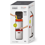 Контейнер для мусора с двумя баками Totem Compact 40 л нержавеющая сталь, Joseph Joseph