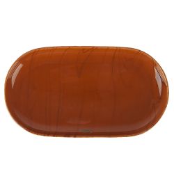 Блюдо сервировочное "Wooden Grain" 29,5*16,5*3см. (min2) (фарфор) (транспортная упаковка)