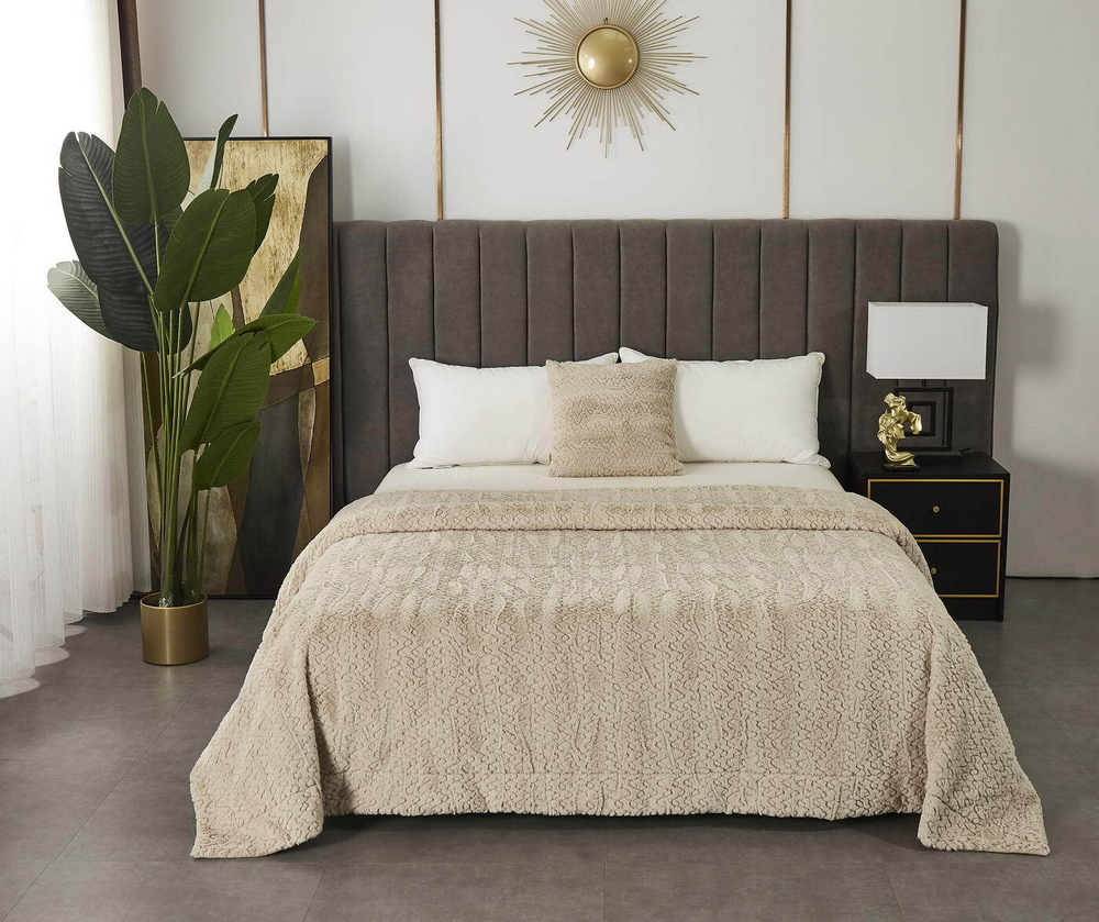 Плед 160х220 Sofi De MarkO Теодор бежевый