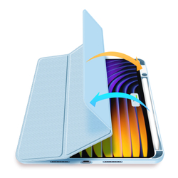 Чехол книжка синего цвета для Xiaomi Pad 8, 8 Pro и Pad 7, 7 Pro, серия Toby Series Case от Dux Ducis