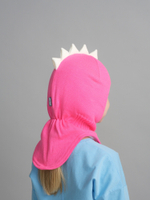 Шлем зимний вязаный (Розовый неон) ОРЕО