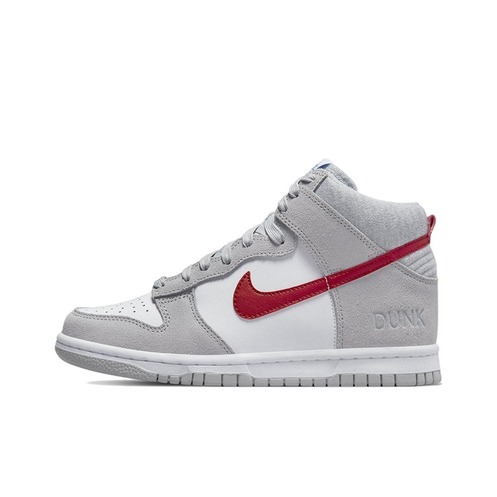 Кроссовки Nike Dunk High Athletic Club - Light Smoke Grey Gym Red