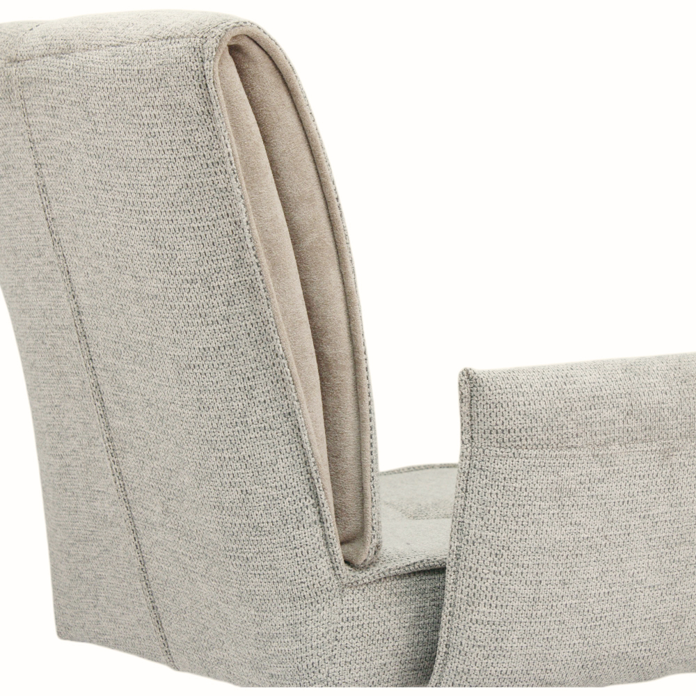 Стул поворотный "Понсо 360" (арт. 115П8), велюр Сиерра 03 бежевый, ножка профильная черная