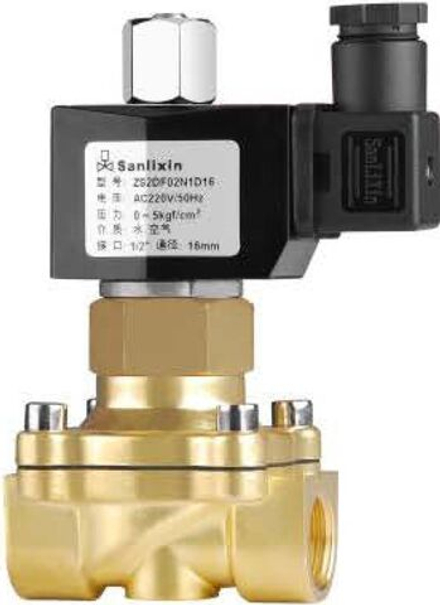 Соленоидный вентиль прямого действия SANLIXIN 2" NO (ZS2AF02N1K50, 0-5 bar, 220V)