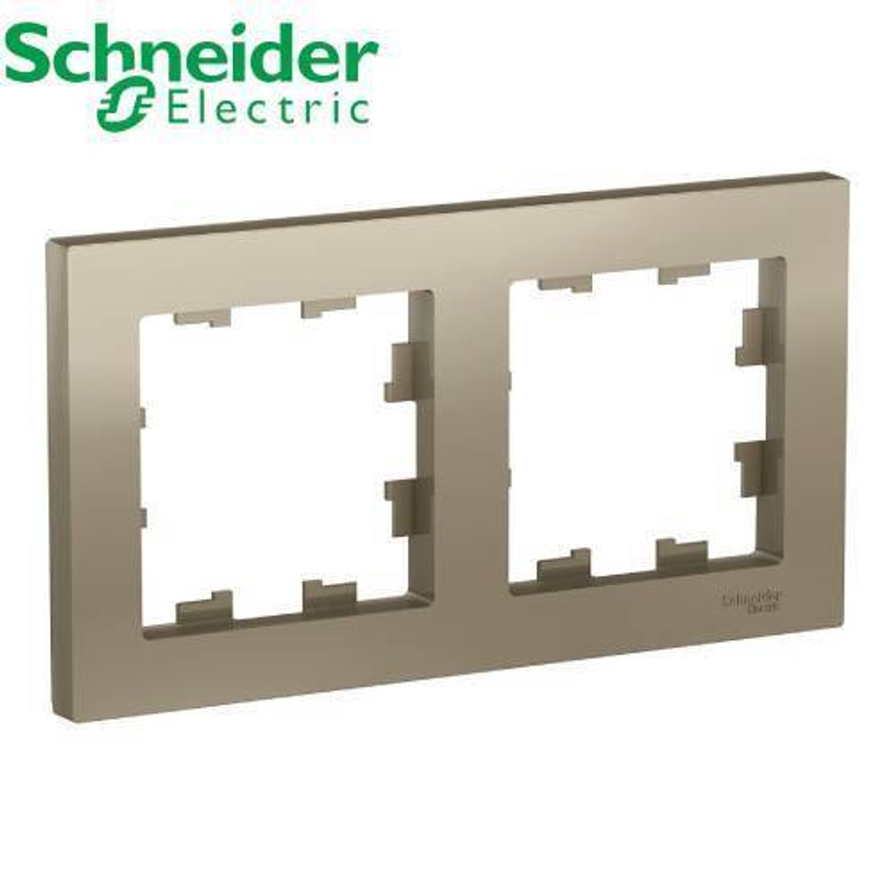 Рамка 2-ая универсальная (шампань) AtlasDesign Schneider ATN000502