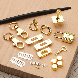 Комплект фурнитуры для сумки Kelly, цинковый сплав, цвет золото